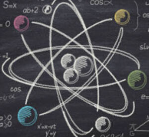 physics molecules with equations and formulaes representing Physics MDCAT