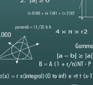 Handwritten mathematical equations on a board symbolizing test series mathematics part-1