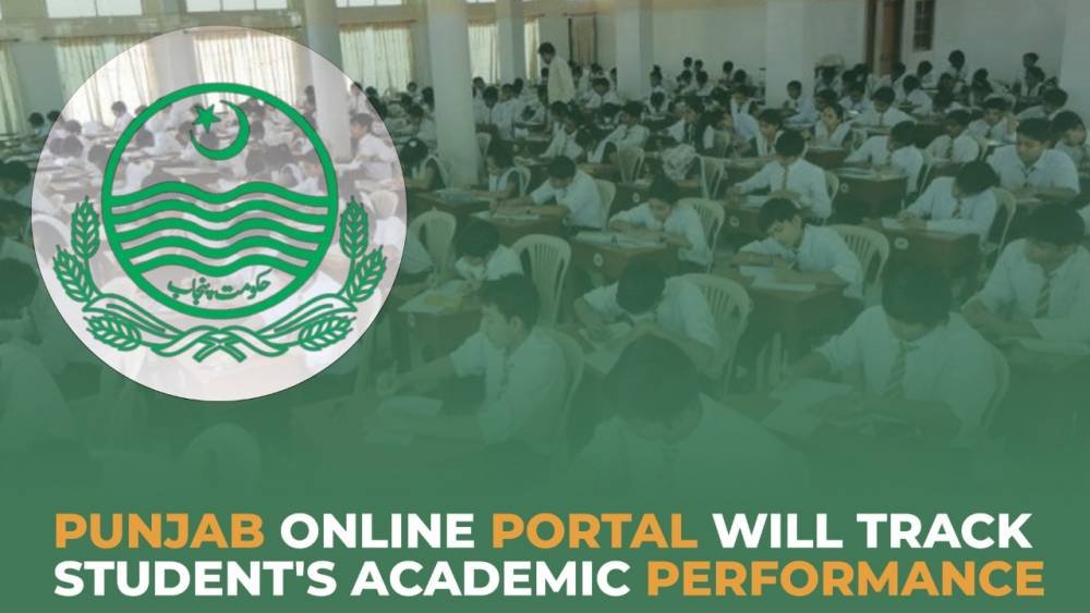 students giving exams to represent Punjab Online Portal to Monitor Student Performance