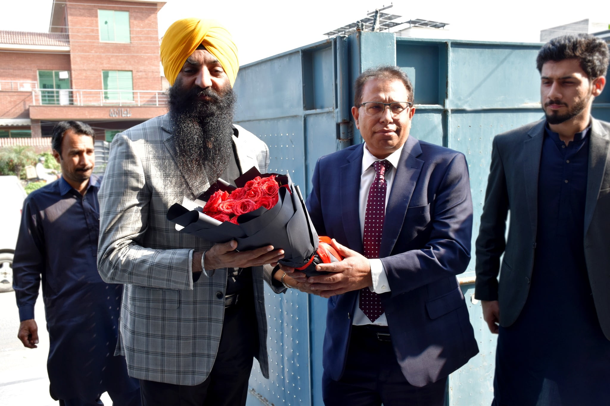 welcome of Punjab Minister of Minorities Affairs who Visits Ulearn