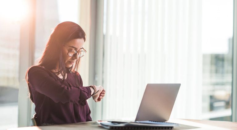 a girl improving time management