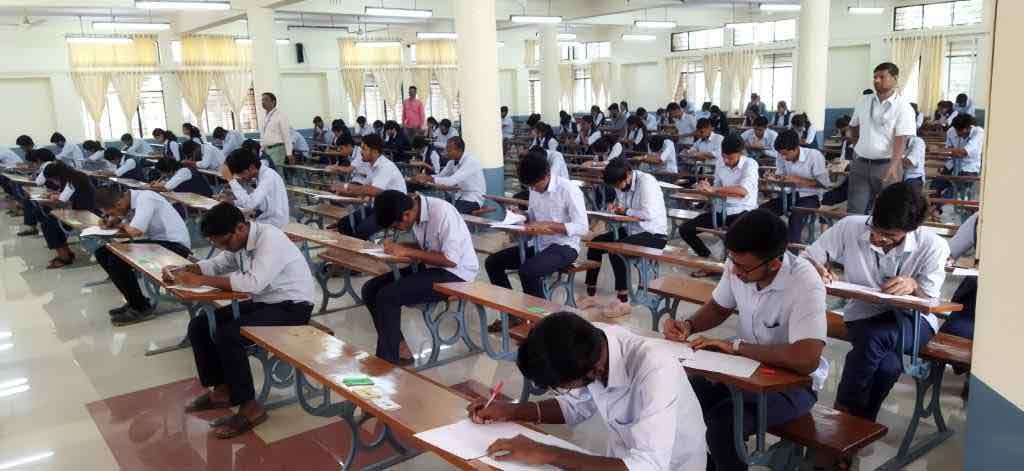 image of student giving exams